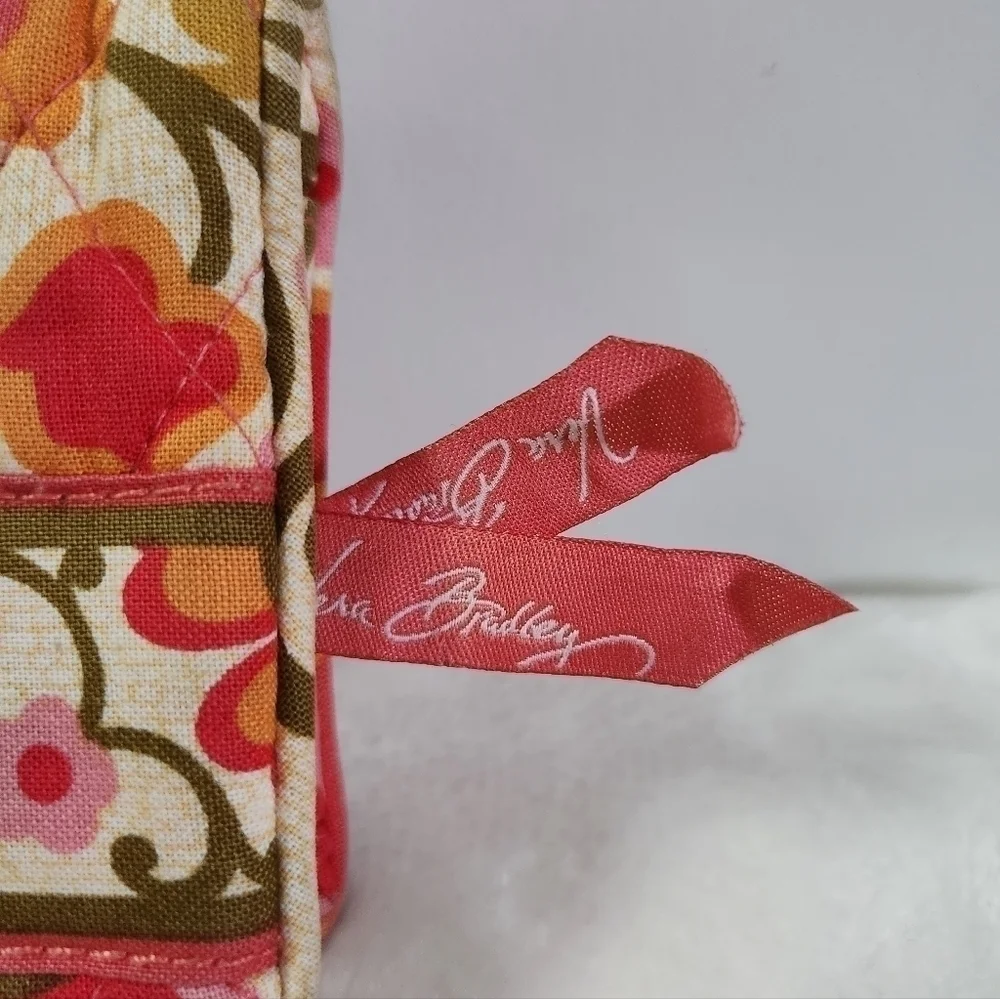 Vera Bradley Retired Folkloric Quilted One For The Money Wallet Coin Bag - Picture 4 of 16